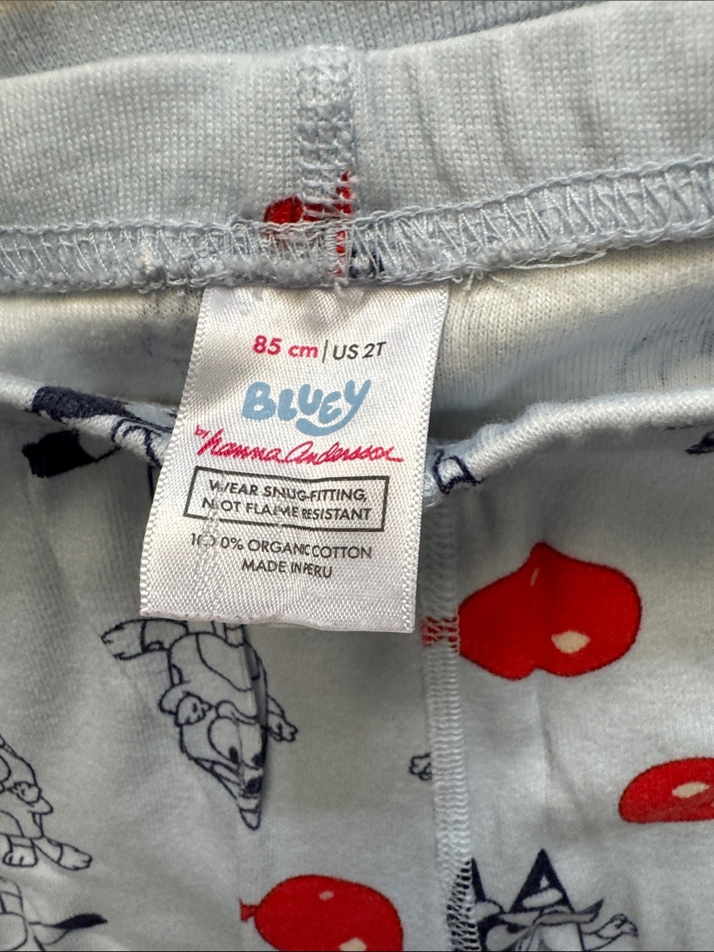 Hanna Andersson- 2T Bluey Pajama Set, Gently Used Condition. - Picture 3 of 4